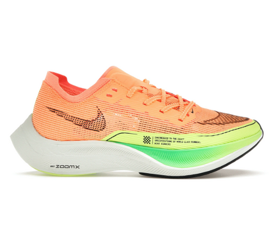 Nike ZoomX Vaporfly Next% 2 Peach Cream Green Shock (Women's)