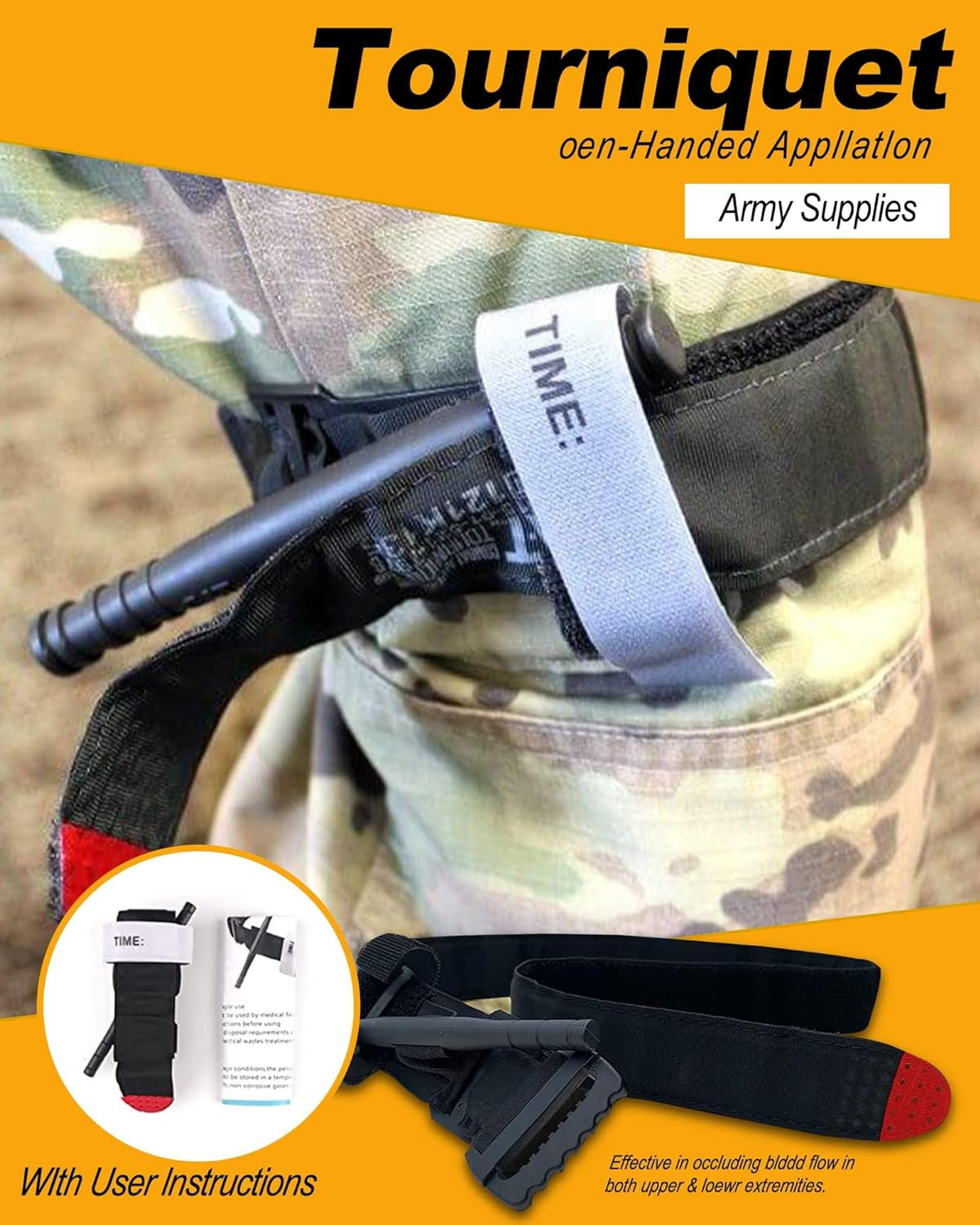 ✅ Comprehensive Emergency First Aid Kit - Military Tactical IFAK for Trauma, Outdoor Gear Emergency Kits Trauma Bag - Ideal for Camping, Hiking, and First Aid Response (Black)"